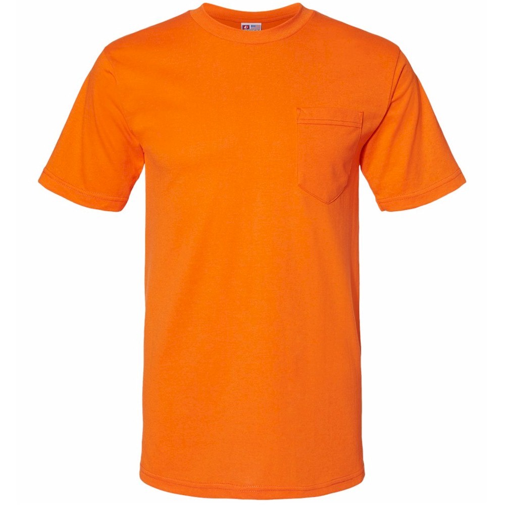 Bayside USA Made 50/50 T-Shirt with Pocket
